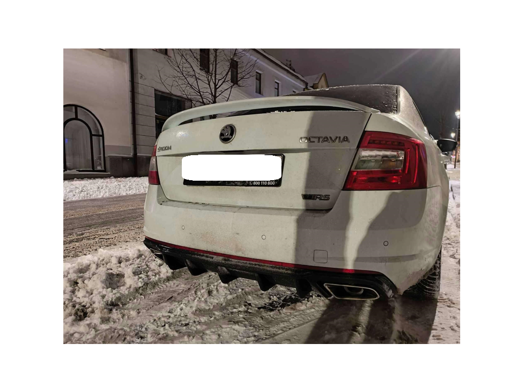 Zadní difuzor Octavia 3 RS černý lesk – Tuning Pardubice